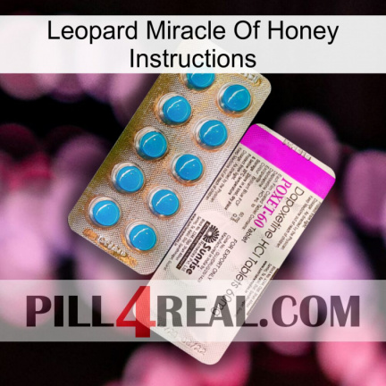 Leopard Miracle Of Honey Instructions new07